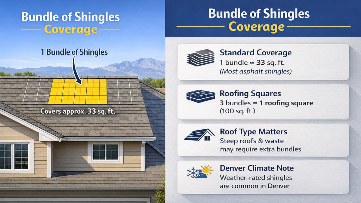 How Much One Bundle of Shingles Covers in Denver