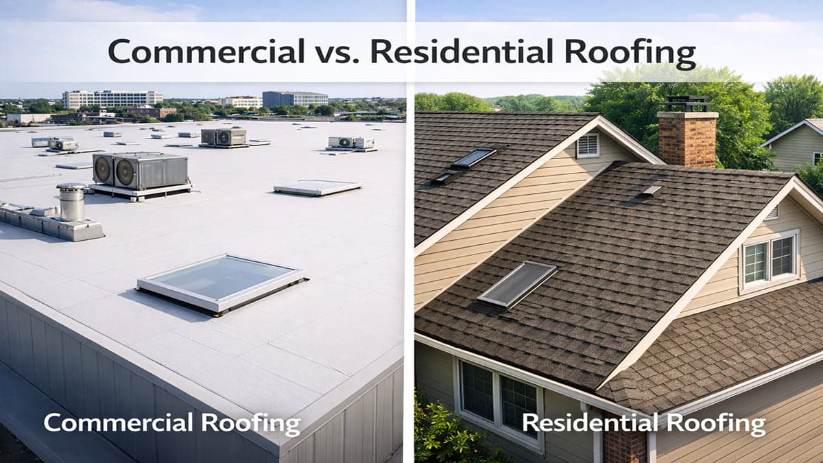 Commercial vs. Residential Roofing: Key Differences Explained