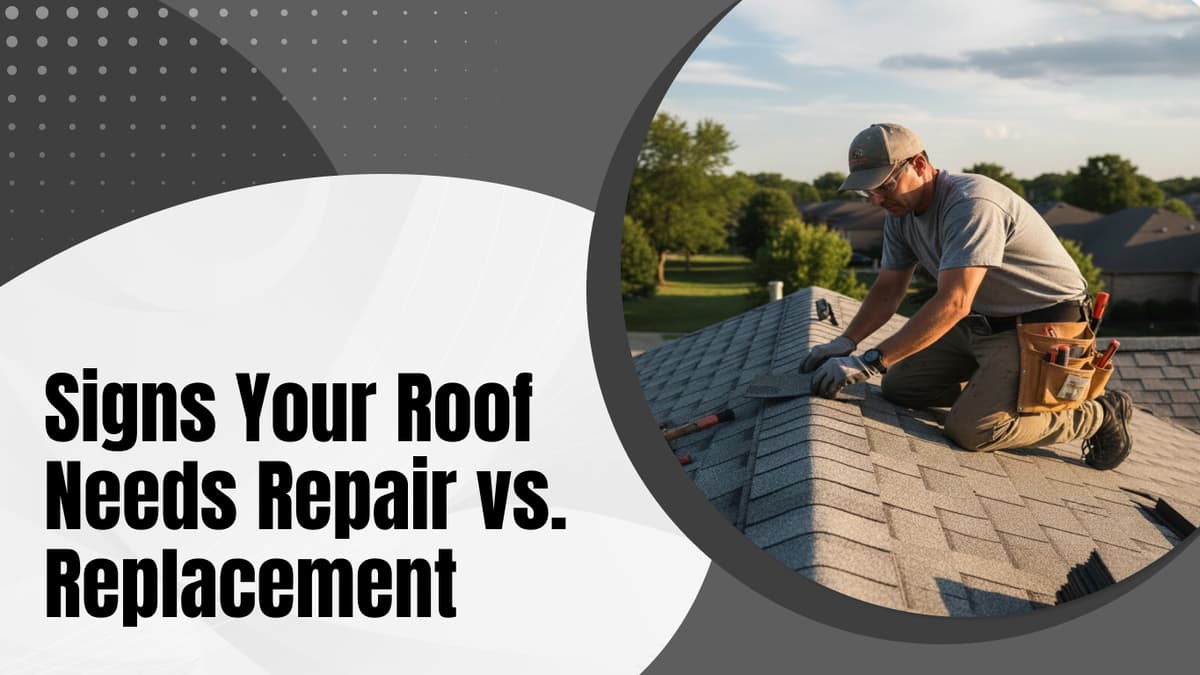 Signs Your Roof Needs Repair vs. Replacement (What to Watch For)